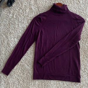 BR 100% Extra Fine Merino Wool Turtleneck Sweater